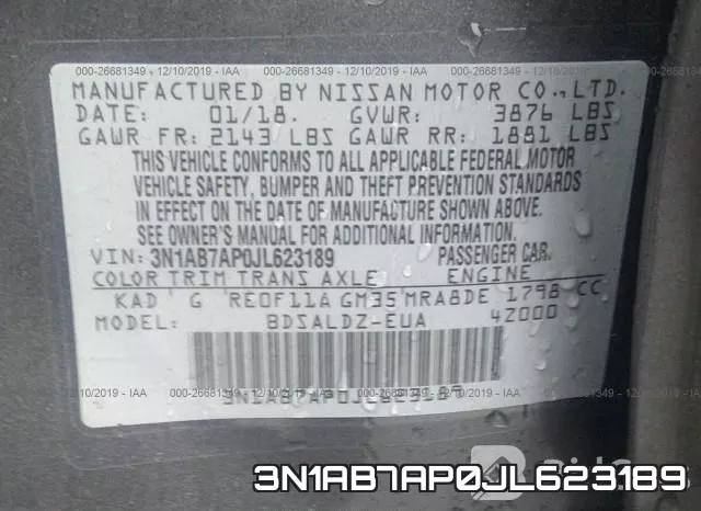 3N1AB7AP0JL623189 фото 10