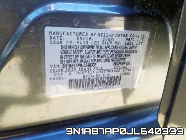 3N1AB7AP0JL640333 фото 2