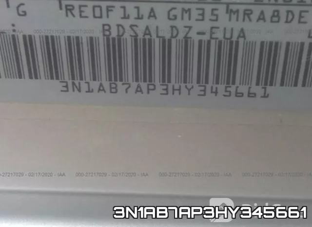 3N1AB7AP3HY345661 фото 10