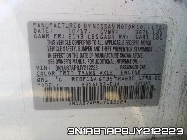3N1AB7AP8JY212223 фото 2