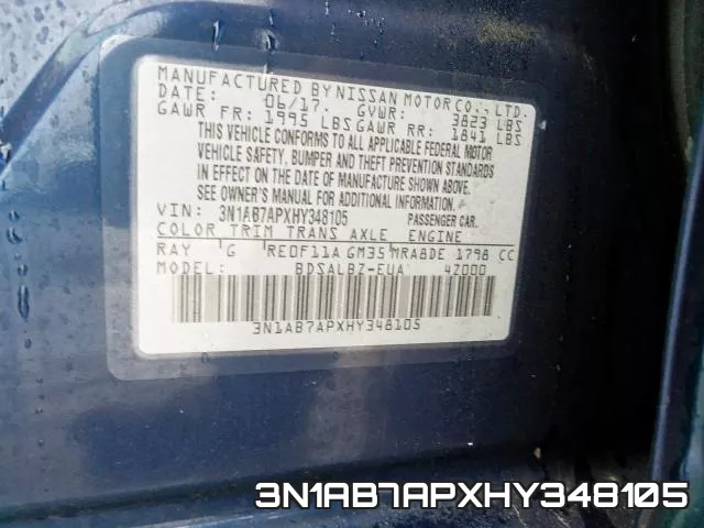 3N1AB7APXHY348105 фото 2