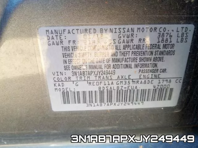 3N1AB7APXJY249449 фото 2