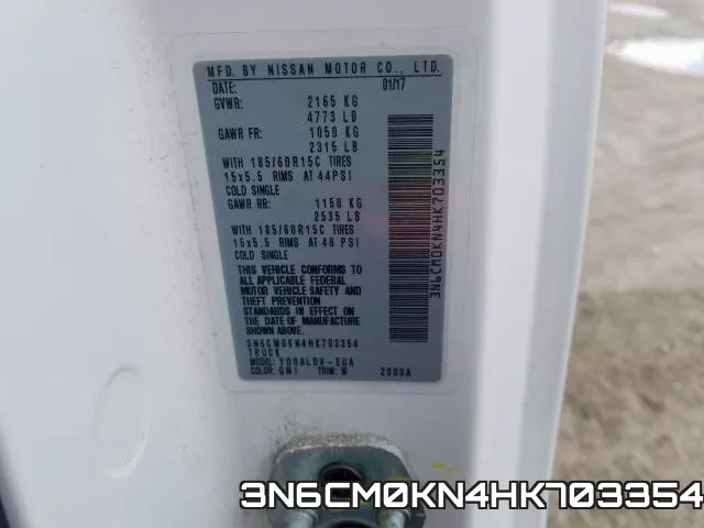 3N6CM0KN4HK703354 фото 2