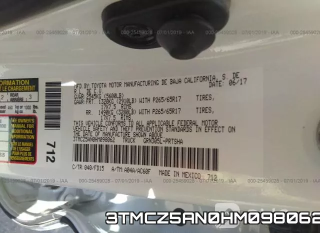 3TMCZ5AN0HM098062 фото 10