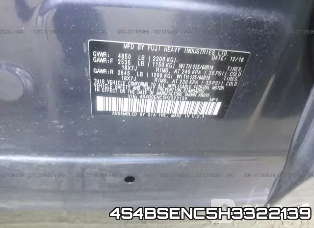 4S4BSENC5H3322139 фото 10