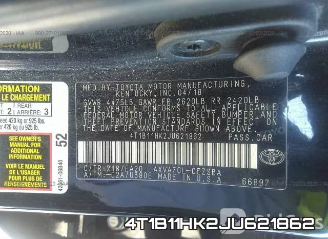 4T1B11HK2JU621862 фото 10