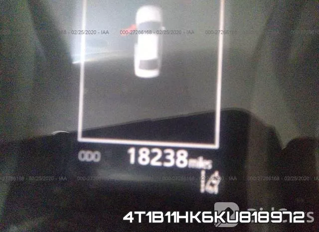4T1B11HK6KU818972 фото 8