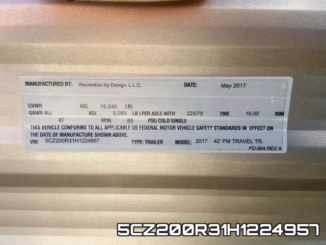 5CZ200R31H1224957 фото 2