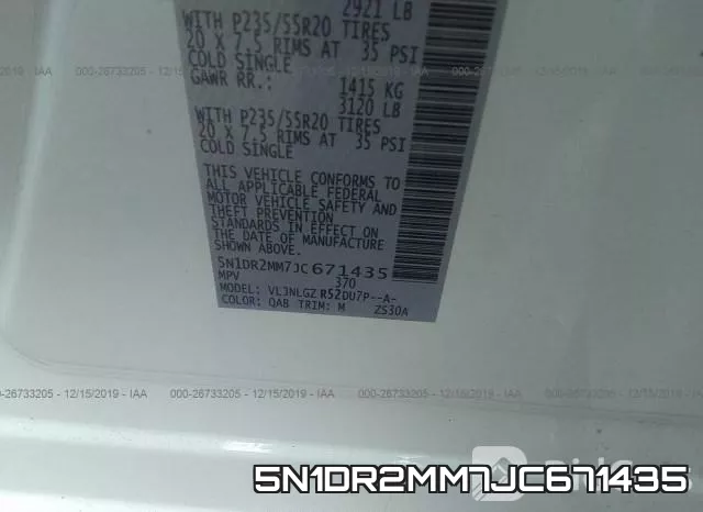 5N1DR2MM7JC671435 фото 10