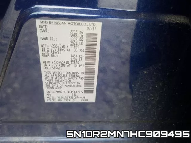 5N1DR2MN7HC909495 фото 2