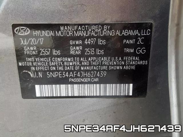 5NPE34AF4JH627439 фото 2