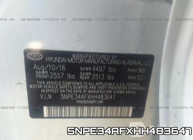 5NPE34AFXHH483647 фото 10
