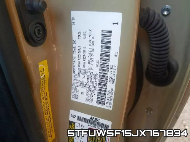 5TFUW5F15JX767834 фото 2
