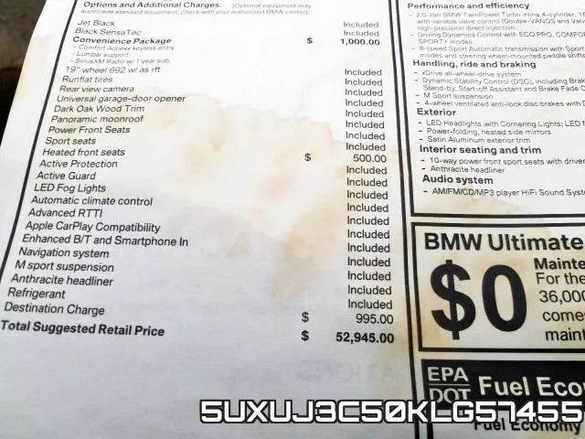 5UXUJ3C50KLG57455 фото 10