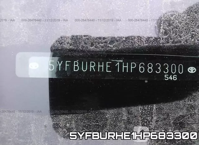 5YFBURHE1HP683300 фото 10
