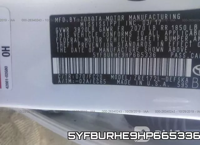 5YFBURHE9HP665336 фото 10