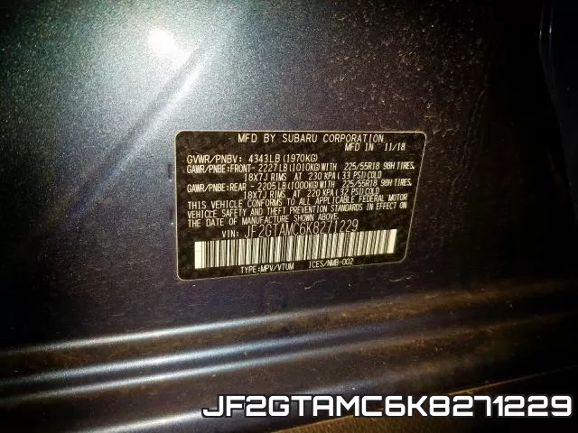 JF2GTAMC6K8271229 фото 2