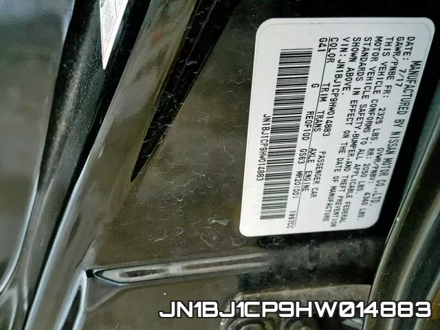 JN1BJ1CP9HW014883 фото 2