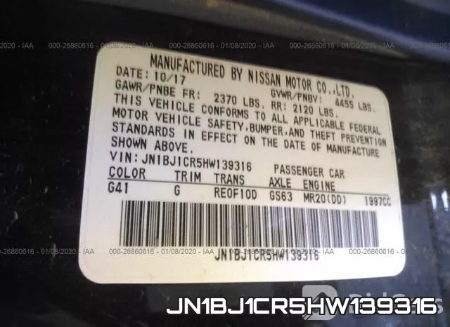 JN1BJ1CR5HW139316 фото 10