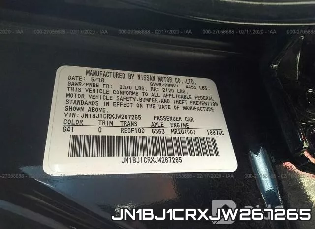 JN1BJ1CRXJW267265 фото 10