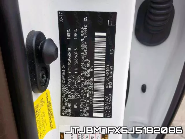 JTJBM7FX6J5182086 фото 2