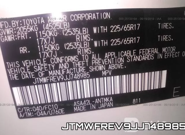 JTMWFREV9JJ748985 фото 10
