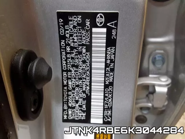 JTNK4RBE6K3044284 фото 2