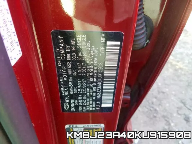 KM8J23A40KU915908 фото 2