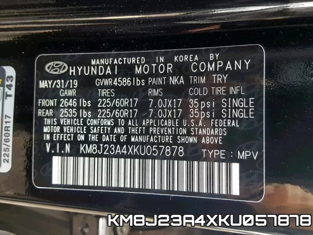 KM8J23A4XKU057878 фото 2
