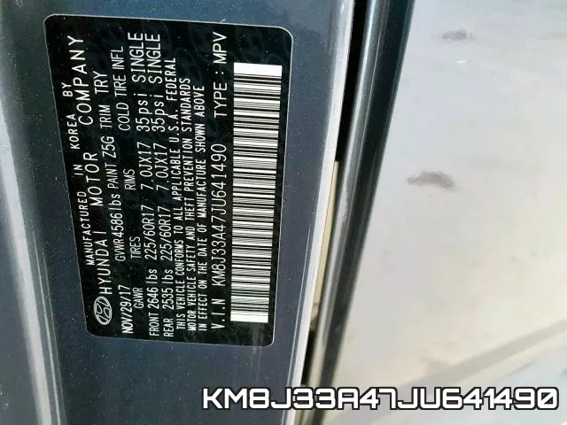 KM8J33A47JU641490 фото 2