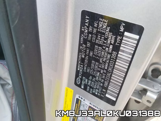 KM8J33AL0KU031388 фото 2