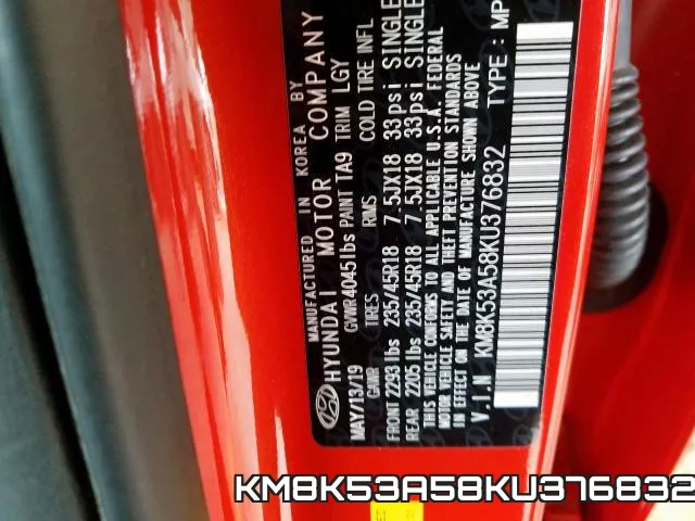 KM8K53A58KU376832 фото 2