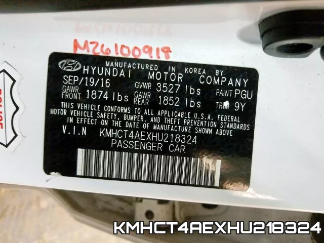 KMHCT4AEXHU218324 фото 2
