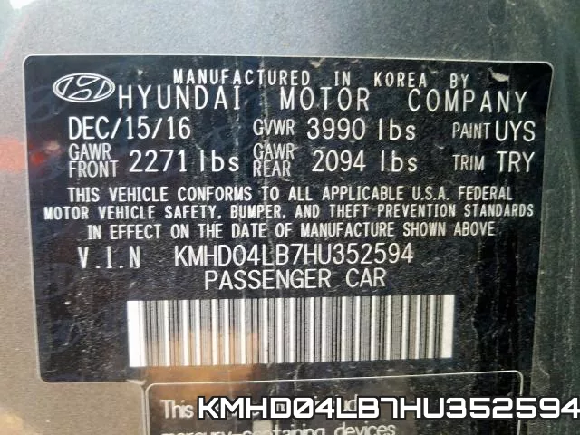 KMHD04LB7HU352594 фото 2