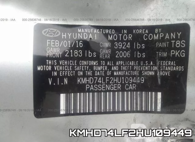 KMHD74LF2HU109449 фото 10