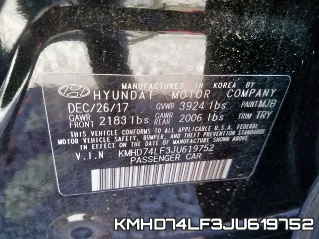 KMHD74LF3JU619752 фото 2