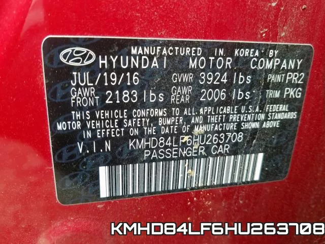 KMHD84LF6HU263708 фото 2