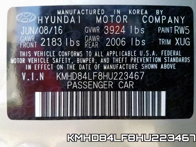 KMHD84LF8HU223467 фото 2