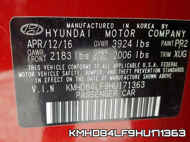 KMHD84LF9HU171363 фото 2