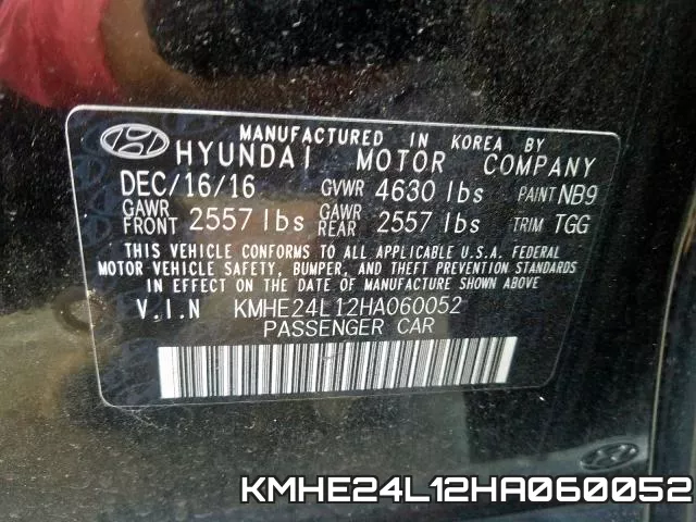 KMHE24L12HA060052 фото 2