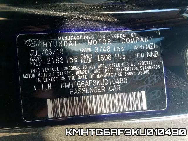 KMHTG6AF3KU010480 фото 2