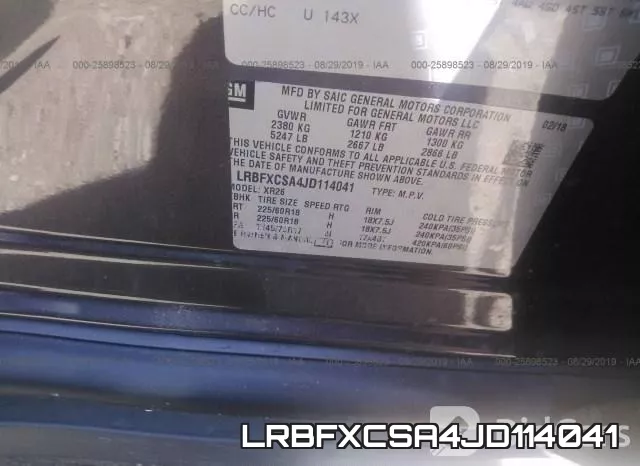 LRBFXCSA4JD114041 фото 10