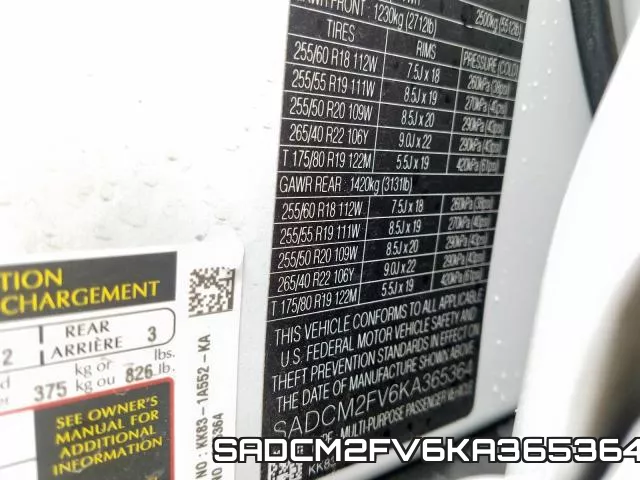 SADCM2FV6KA365364 фото 2
