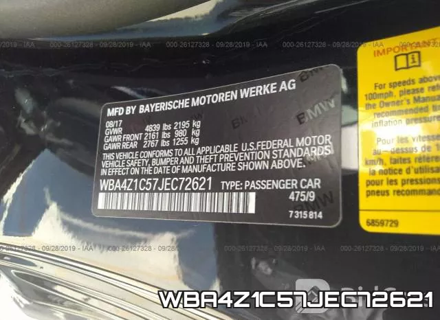 WBA4Z1C57JEC72621 фото 10