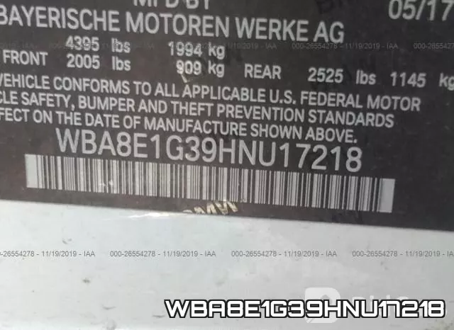 WBA8E1G39HNU17218 фото 10