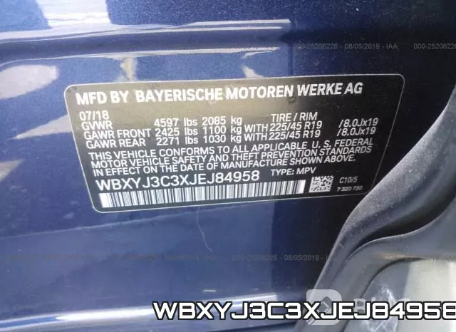 WBXYJ3C3XJEJ84958 фото 10