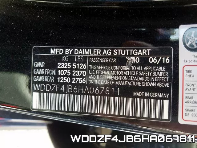 WDDZF4JB6HA067811 фото 2