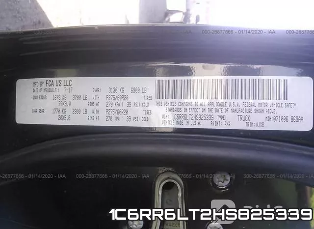 1C6RR6LT2HS825339 фото 10