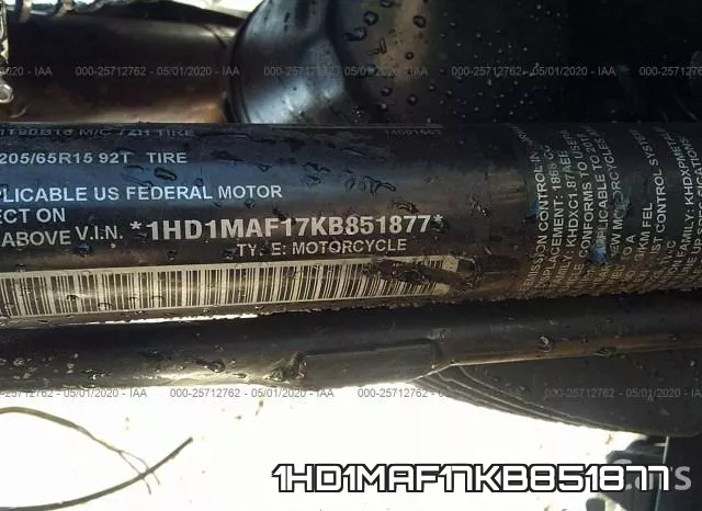 1HD1MAF17KB851877 фото 2