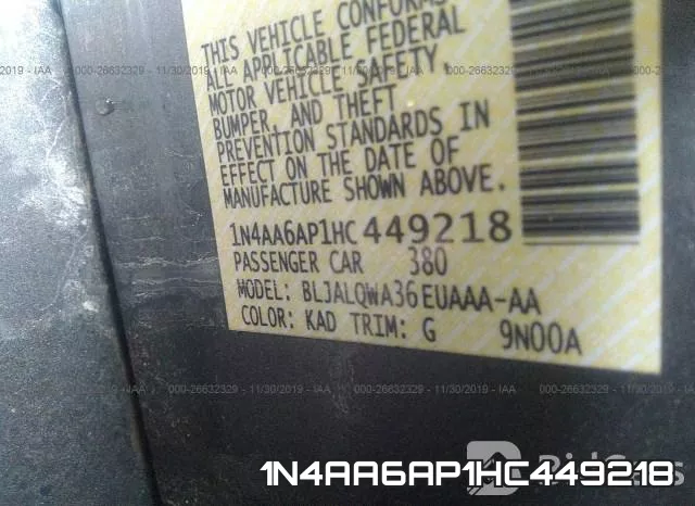 1N4AA6AP1HC449218 фото 10